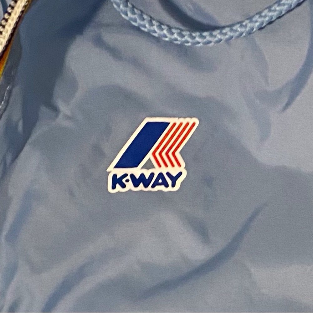 Vintage K-Way Women’s Jacket – Striped Zipper, Size M. Free Shipping - Picture 3 of 5